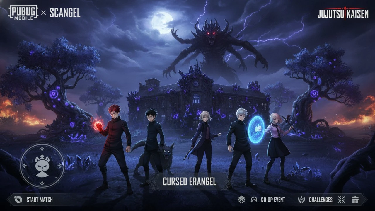 PUBG x Jujutsu Kaisen: New Custom Lobby and Cursed Erangel Teased